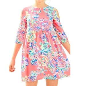 Lilly Pulitzer Girls Linn Cold Shoulder Dress